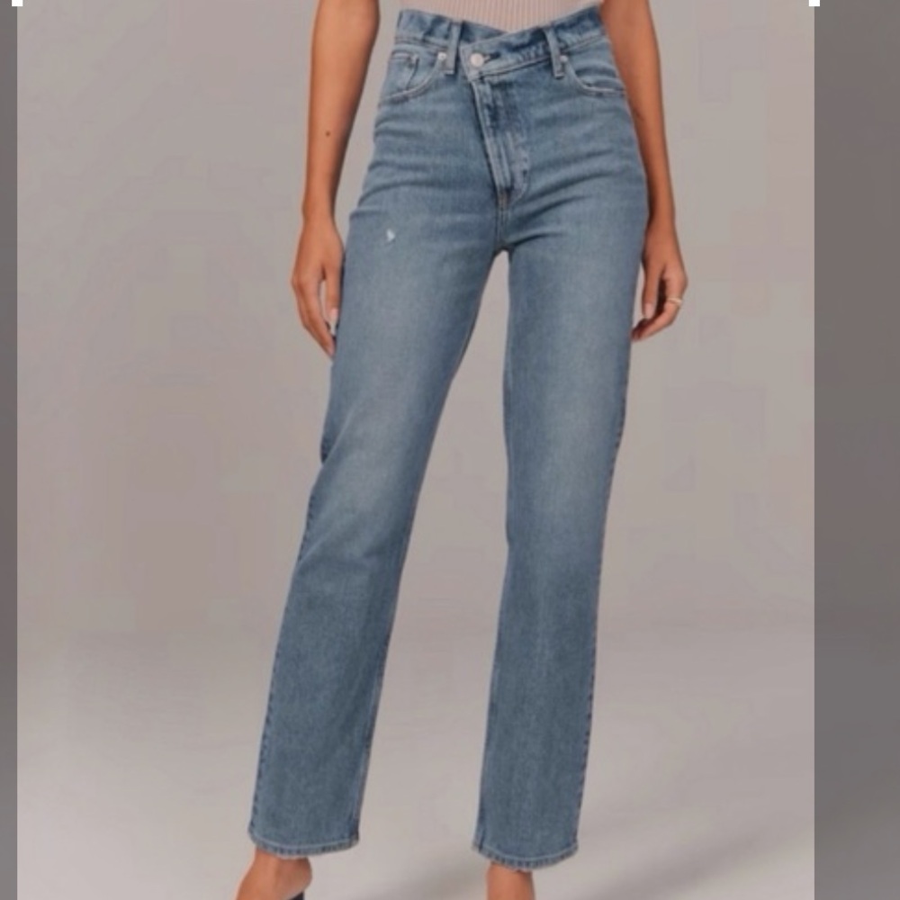 Abercrombie curve love 90s straight jeans